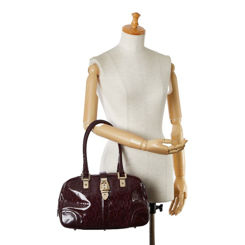 Gucci Horse  Handbag Tote Bag 145770 Brown G Leather  Gucci