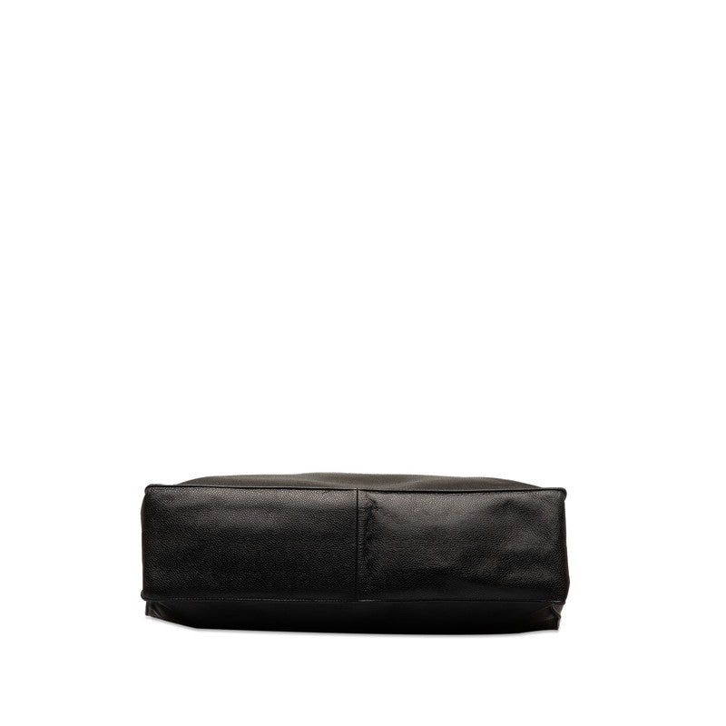 Chanel Coco Handbag Tote Bag Unclear Black Leather  CHANEL