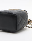 Chanel Matrasse Caviar S Chain Shoulder Bag Vanity Black G  31st