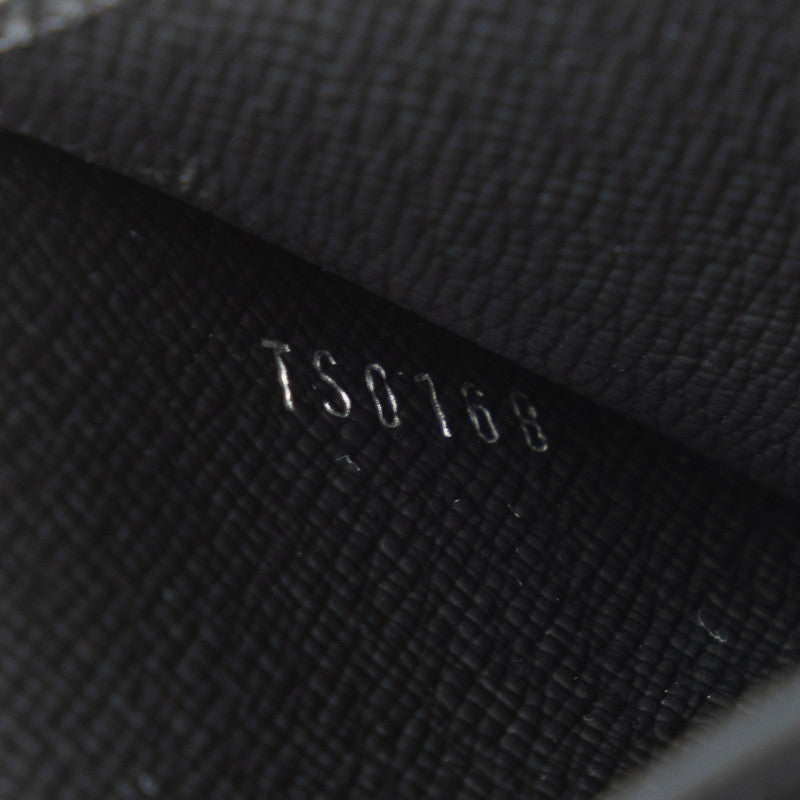 Louis Vuitton Monogram Eclipse Porte Jaeger Le Coultre Double Card Case M62170 Black PVC Leather Men LOUIS VUITTON