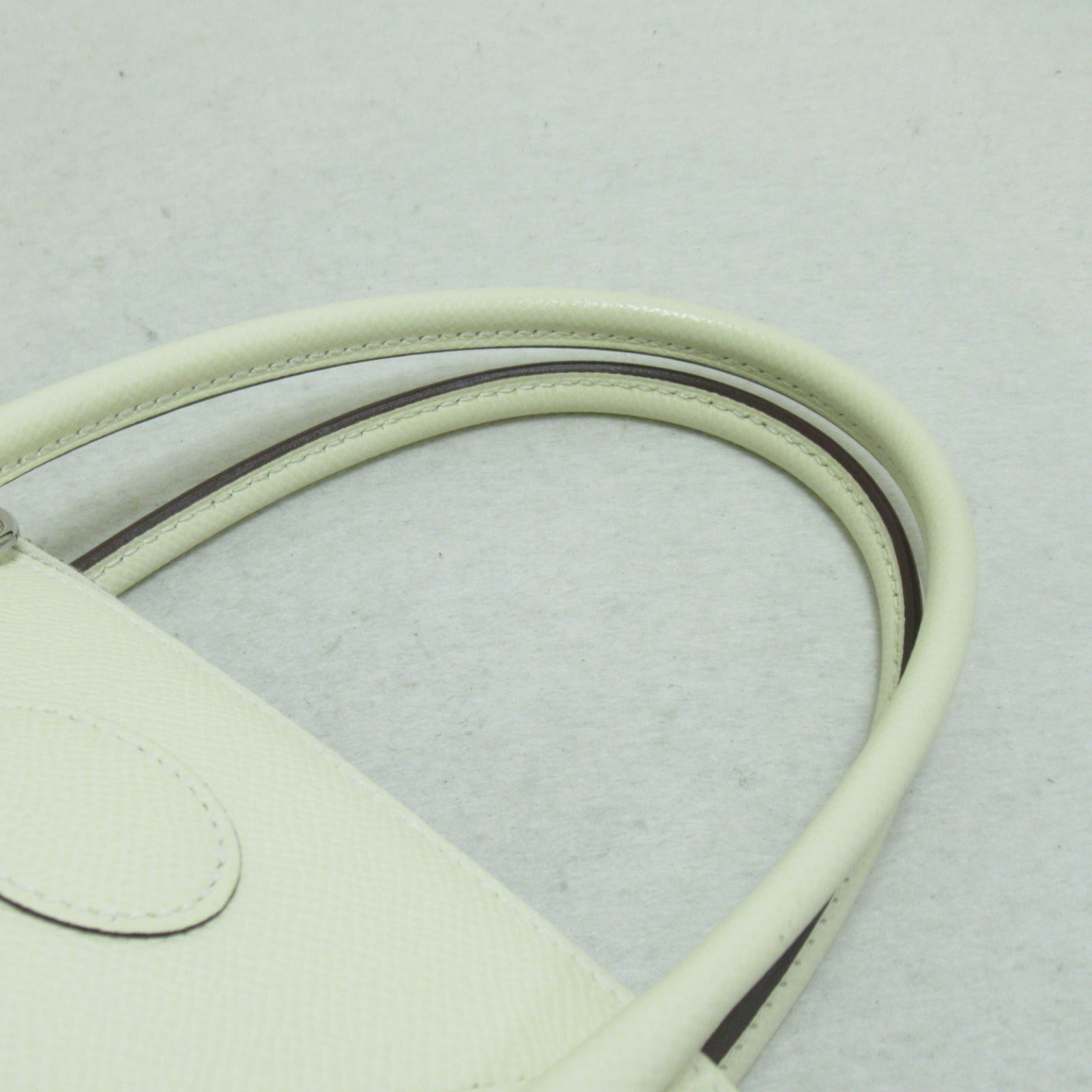 Hermes Hermes Bolide 27 Nata Handbag Handbag Handbag Leather Epsom  White 041693CK