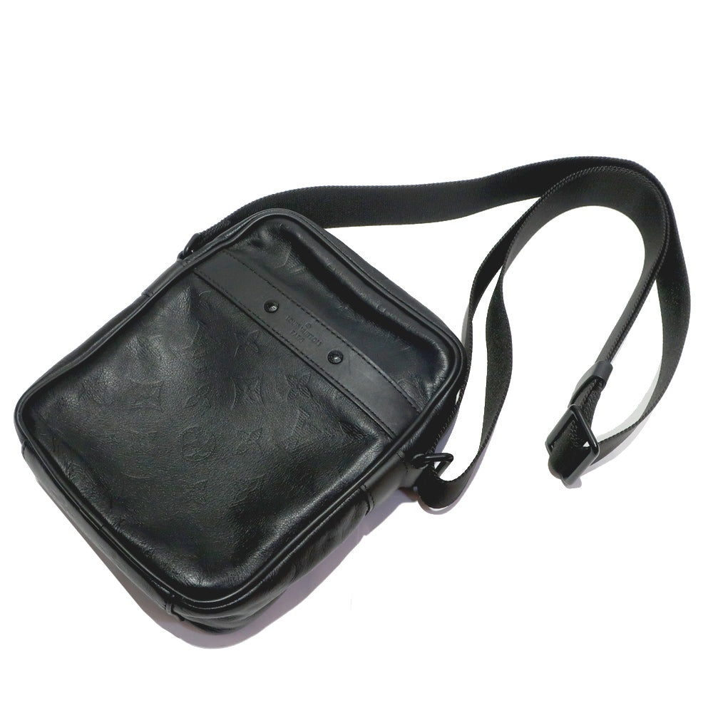Louis Vuitton M43681 Monogram Shadow Bag Black Leather  Mens