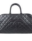 Chanel Black Caviar Bowling Bag 37