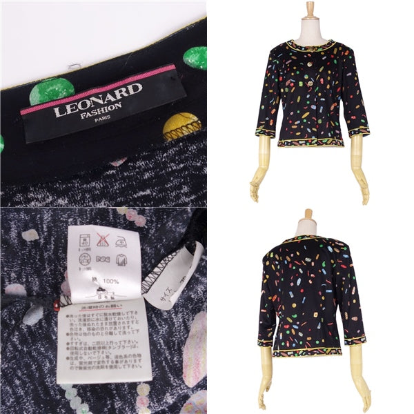 LEONARD FASHION  Jacket Total G Button Cotton Out  M Multicolor Fashion  Shirt