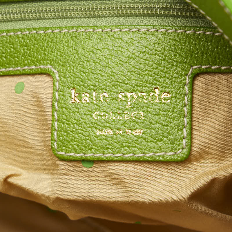 Kate Spade Flowers Flowers One-Shoulder Bag Handbag Party Bag Green Multicolor Cotton Leather  Kate Spade