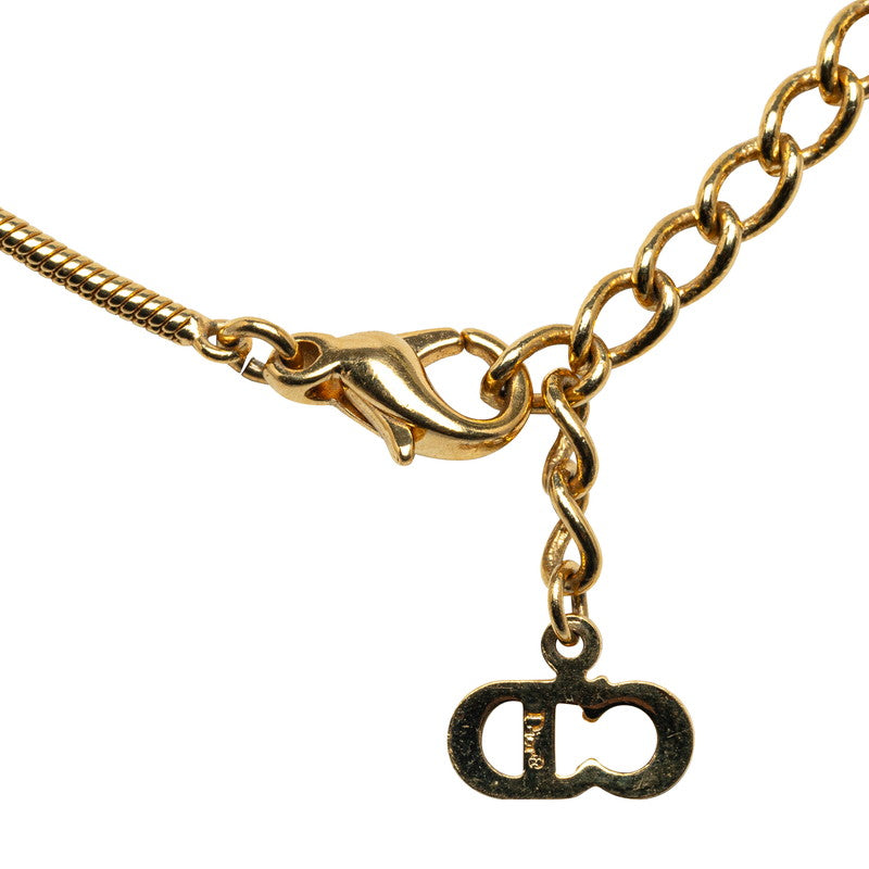Dior Trotter  Line Stone Reverseible Necklace G   Dior
