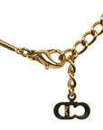 Dior Trotter  Line Stone Reverseible Necklace G   Dior