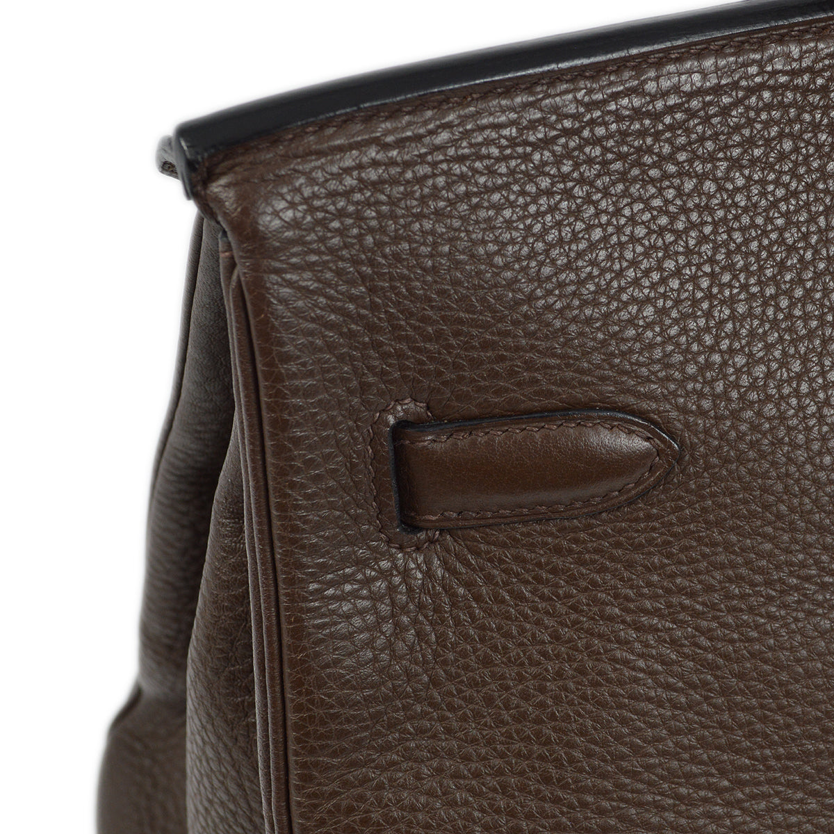 Hermes Brown Taurillon Clemence Birkin 35 Handbag
