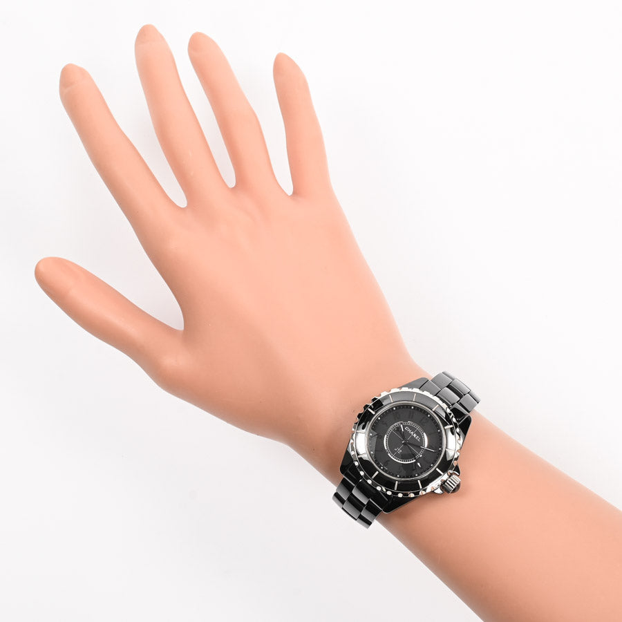 Chanel J12 33mm Black Intense Watch H3828 Black