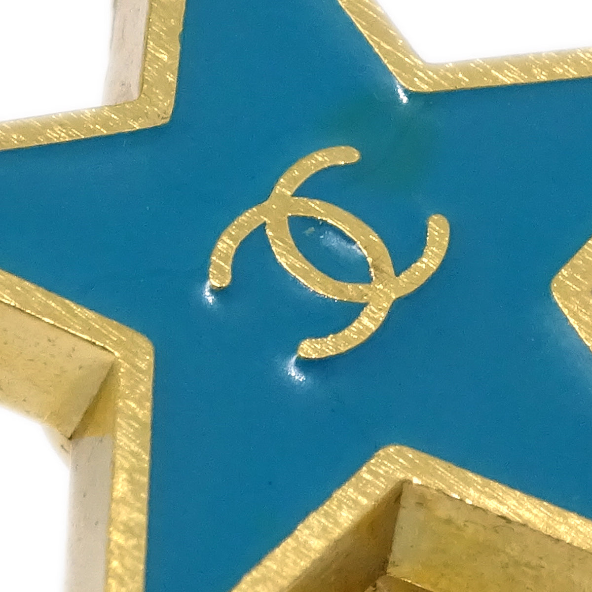 Chanel Star 耳環 Clip-On Blue 01P
