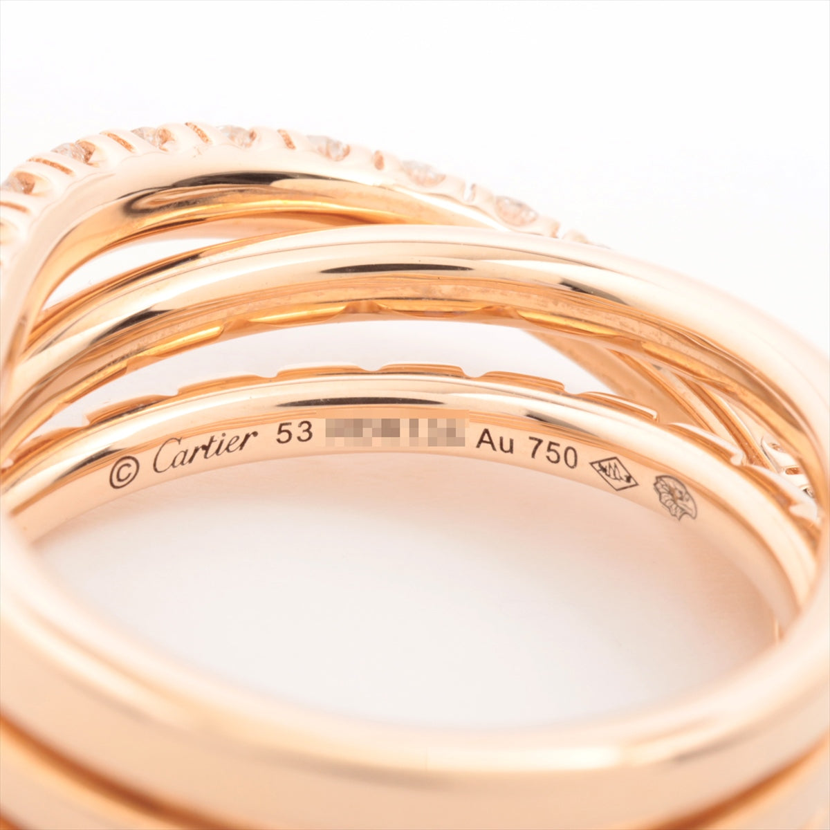 Cartier etansel du cartier diamond ring 750 (PG) 10.3g