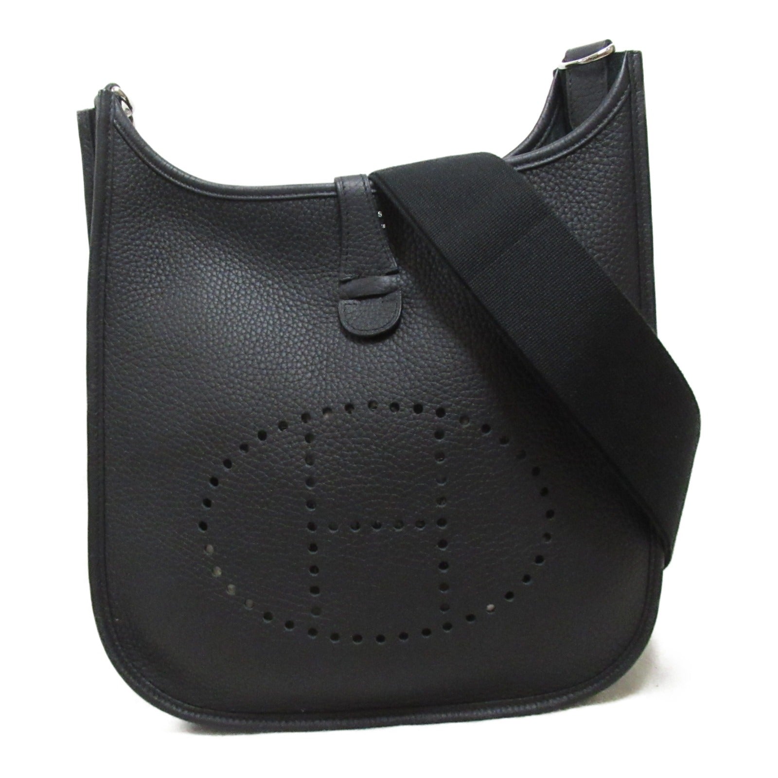 Hermes Hermes Evrin 3PM Black Shoulder Bag Shoulder Bag Leather Triumphant  Black