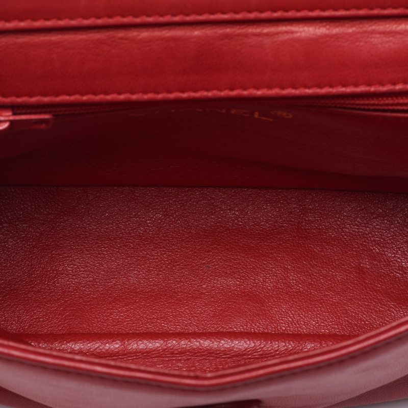 Chanel Mademoiselle Pushlock 5  Chain Shoulder  Red  Shoulder Bag Mini Shoulder Bag  Shoulder Bag Hybrid 【 Ship】 Dharma Bookstore Online