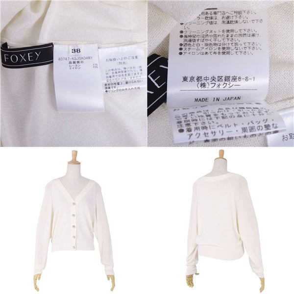Foxy FOXEY Nitted CARDIGAN 40747 Long sleeve Tops  38 (equivalent to S) Ivory