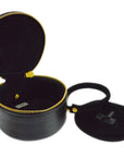 Chanel 1994-1996 Black Caviar Jewelry Case Pouch