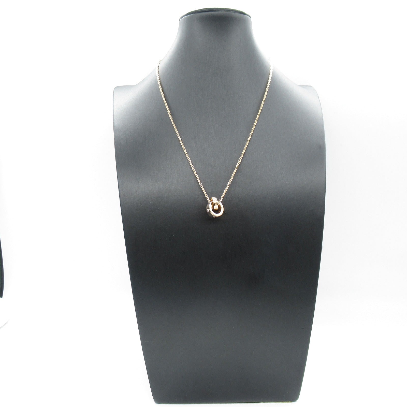Bulgari BVLGARI Roman Solve Diamond Necklace Collar Jewelry K18PG (Pink G) Diamond  Clear Collar