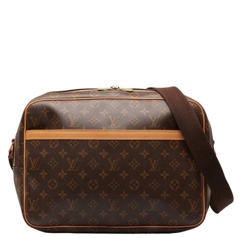 Louis Vuitton Monogram Reporter GM Shoulder Bag M45252 Brown PVC Leather  Louis Vuitton