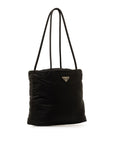 Prada Triangle Logo  Bag Handbag B7352 Black Nylon  Prada