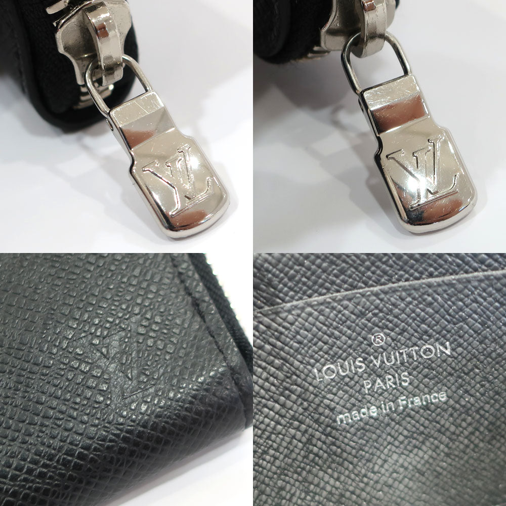Louis Vuitton Porte Monet Taiga Coin Case M63375 Leather Black  etc