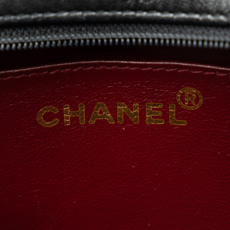 Chanel V Stitch Circus Cochrane  Chain Shoulder Bag Black Lambskin  CHANEL