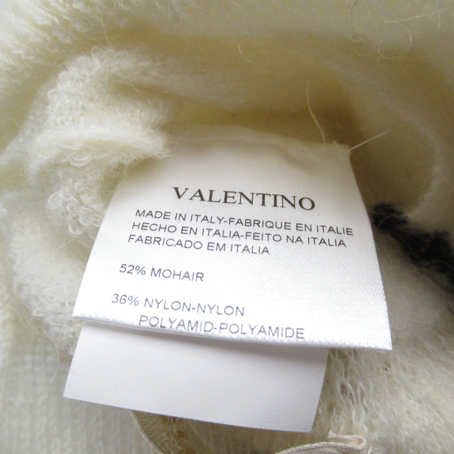 Valentino Valentino s Maffler Clothes Mohae  White/Navy Ladies