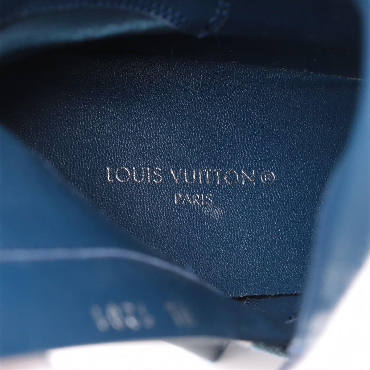 Louis Vuitton 21 year Denim x Leather Boots 37  Blue NL1201 Monogram