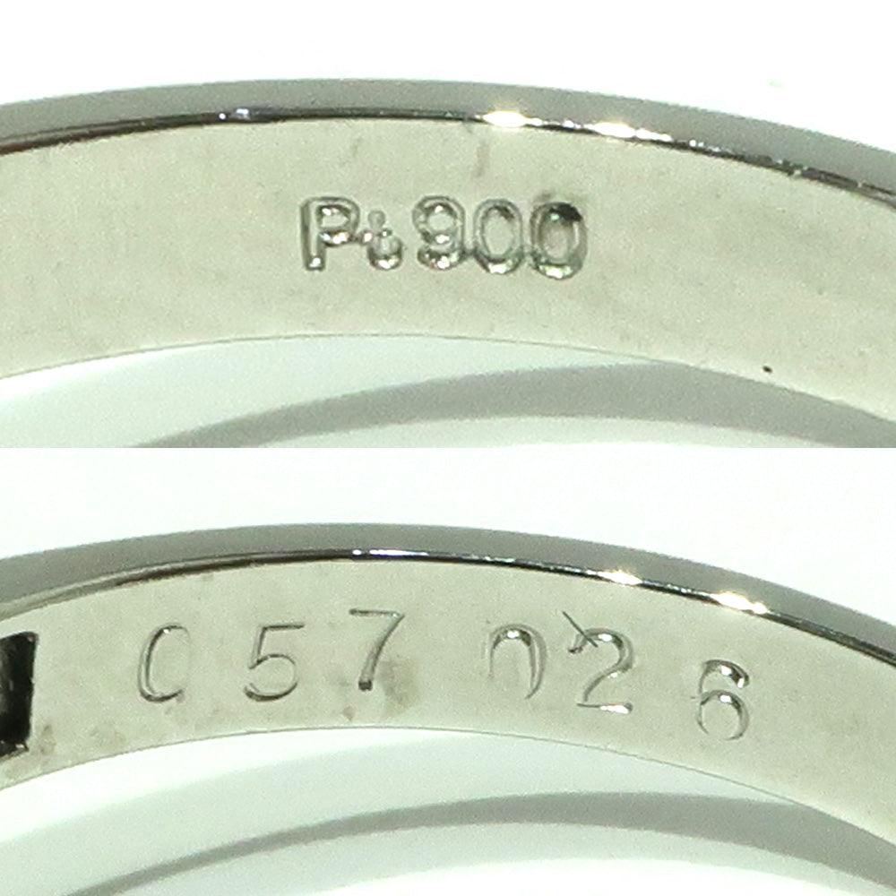 Jewelry Accessories Ring PT900 Platinum Diamonds 0.26ct Emerald 0.57ct  Design
