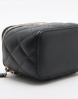 Chanel Matrasse Caviar S Chain Shoulder Bag Vanity Black G  31st