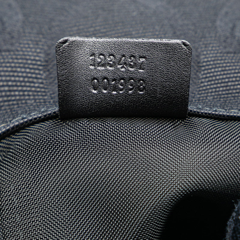 Gucci Shoulder Bag 123437 Black Canvas  Gucci