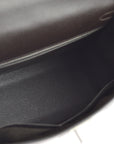 Hermes Chocolat Lisse Kelly 32 Sellier 2way Shoulder Handbag