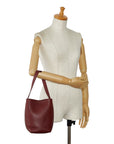 ROW Small N/S Park Tote W1314 L129 Wine Red Bordeaux Leather