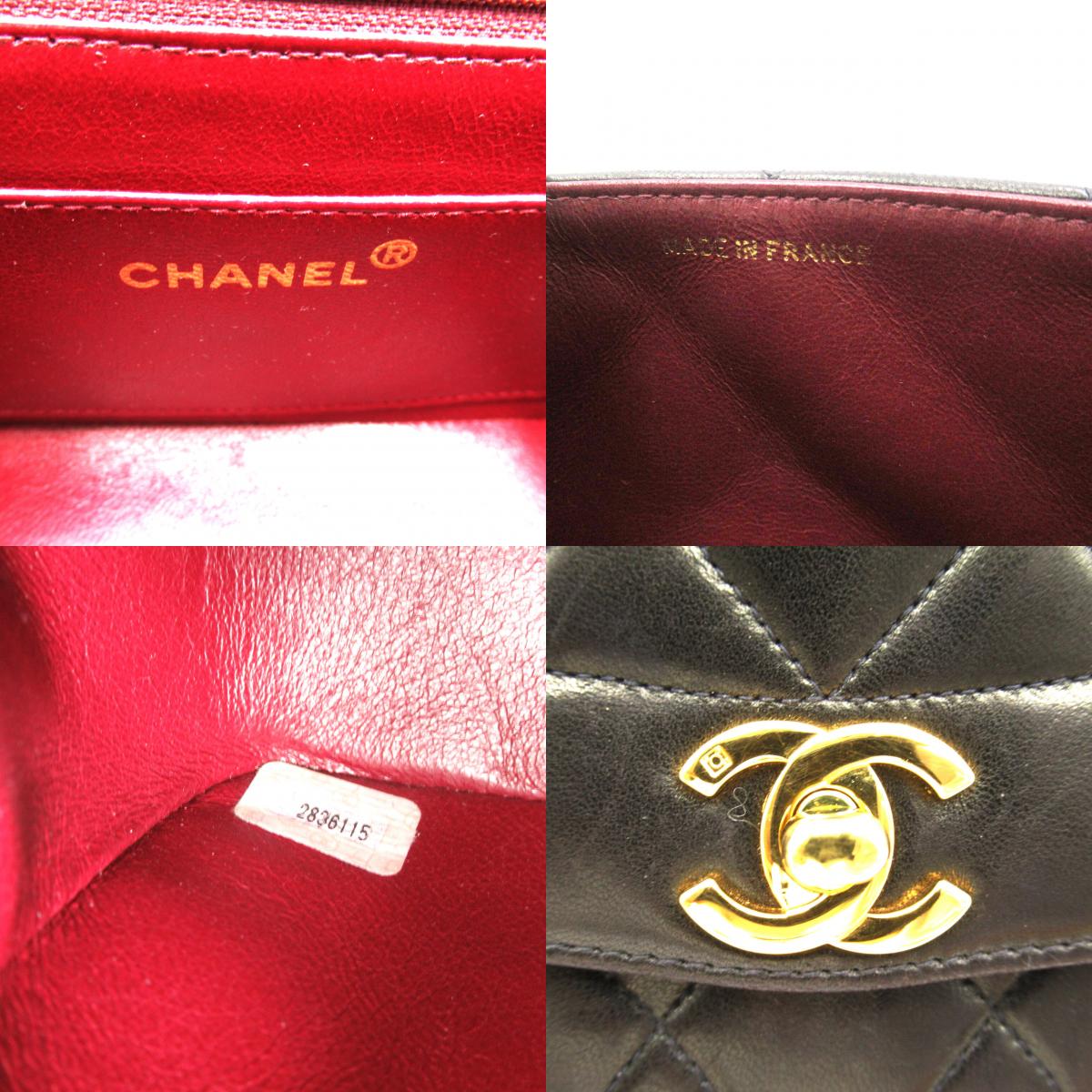 Chanel Chanel Diamond Chain Shoulder Shoulder Bag  Black Ladies Diamond Chain Shoulder