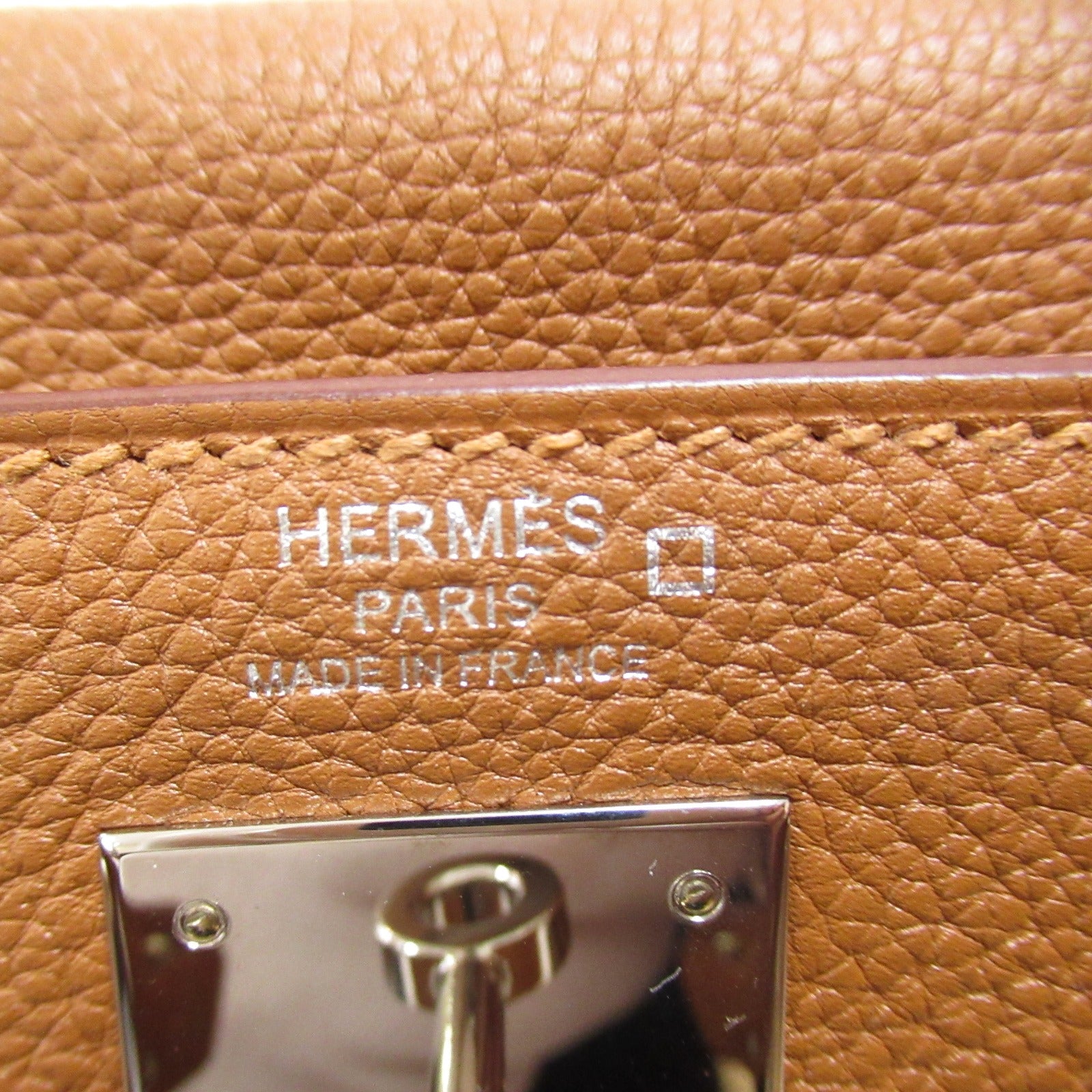 Hermes Kelly  28 G Handbag In-Shift Handbag Leather Alligator Togo  Gold