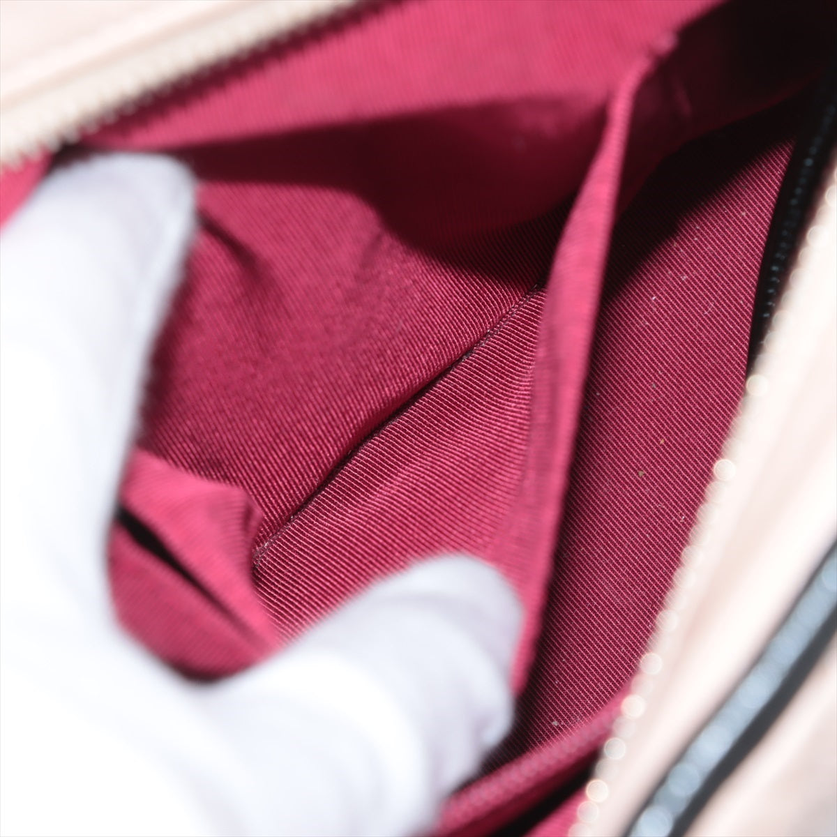 Chanel Gabriel Du Chanel Leather Chain Shoulder Bag Beige G Silver Gold   Stage Guarantee Sealed
