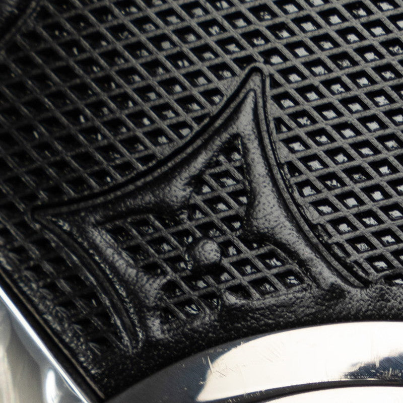 Louis Vuitton Monogram Horizon Lighting Speaker Obje QAC000 Gummetal Black Stainless Leather Men LOUIS VUITTON