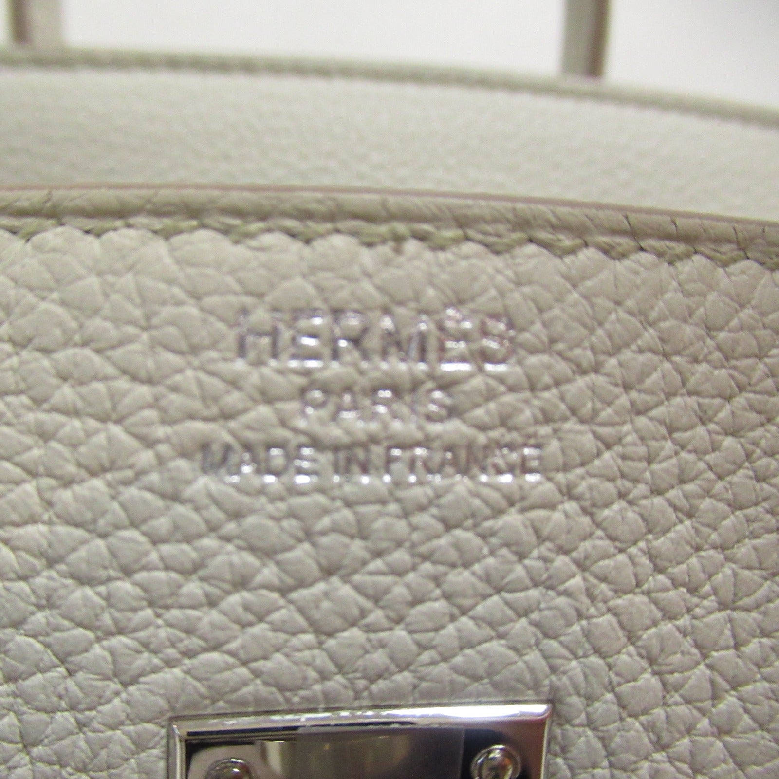 Hermes Hermes Birkin 25 Handbag Handbag Handbag TOGO LADY WHITE