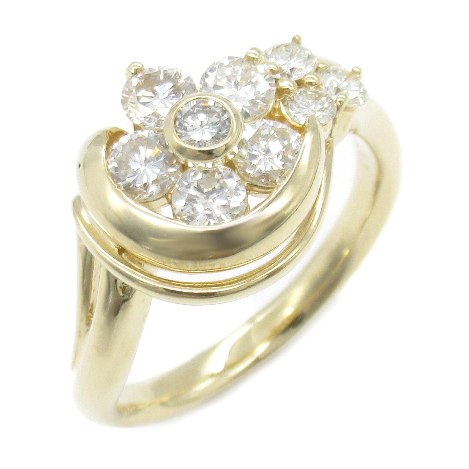 Jewelry Jewelry Diamond Ring Ring Ring Jewelry K18 (yellow g) Diamond  Clear Diamond 6.4g