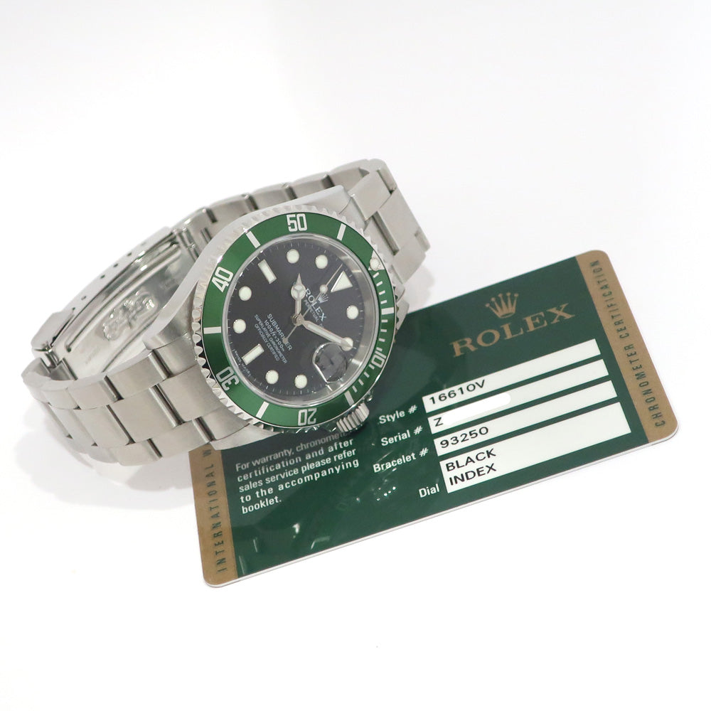 Rolex Watch Submariner Date 16610LV Green Sub 2007