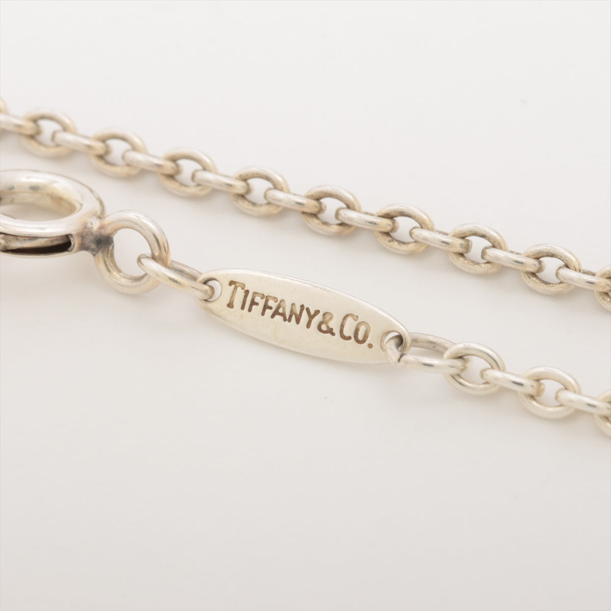 Tiffany Open Heart Lariate Necklace 925x Pearl 5.4g Silver