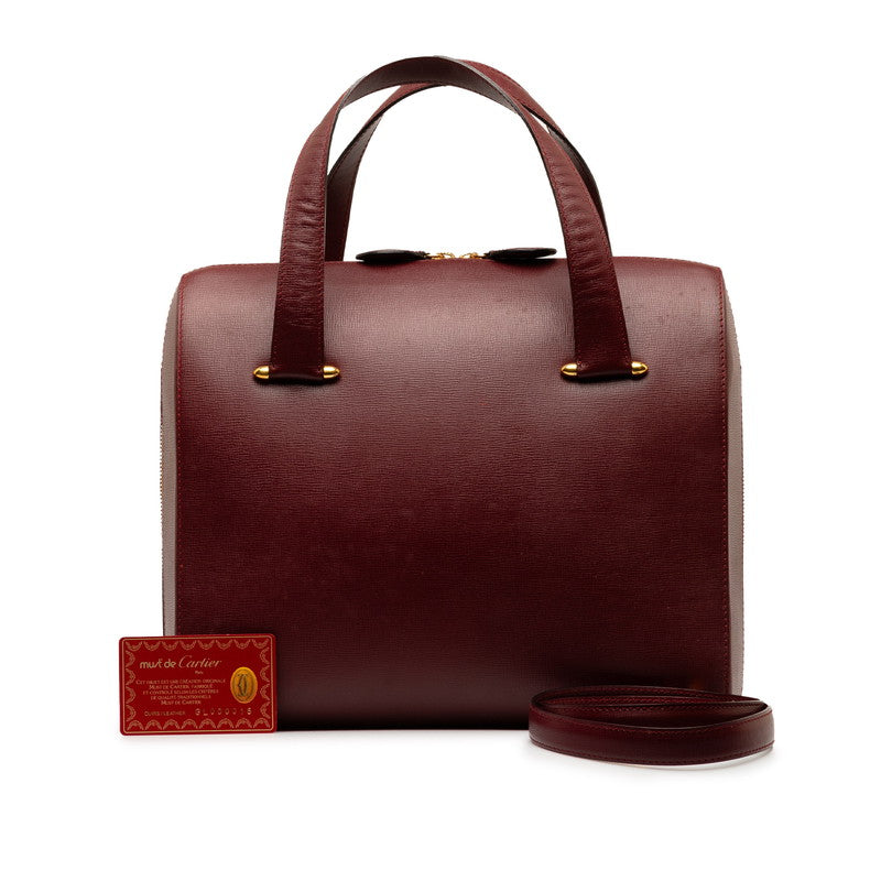Cartier Bordeaux Must De Cartier Handbag