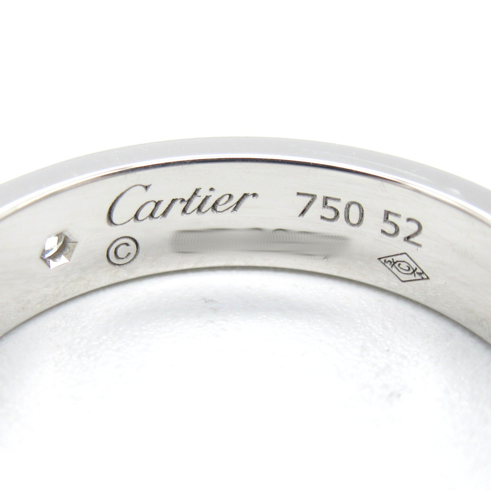 Cartier Cartier 1P Diamond Ring Ring Jewelry K18WG (White G) Diamond  Cleaner