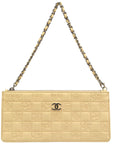 Chanel * 2004-2005 Beige Lambskin Icon Chain Handbag