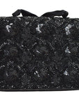 CHANEL 1994-1996 Sequins CC Cross Body Shoulder Bag Black