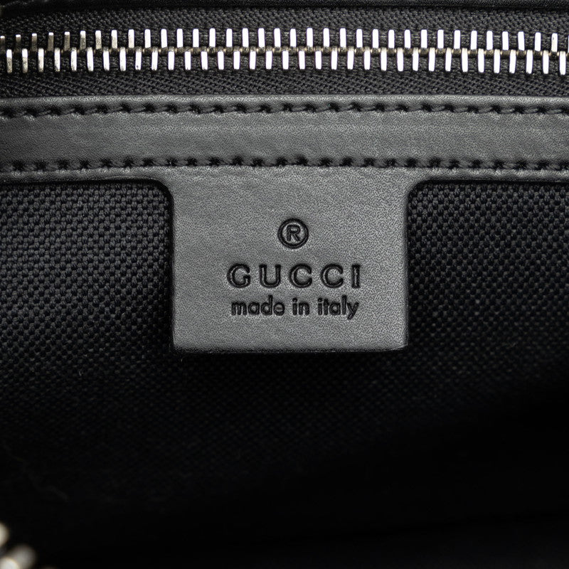 Gucci GG 彈簧腰包 身體包 腰包 474293 黑色 PVC 皮革男士 Gucci Gucci