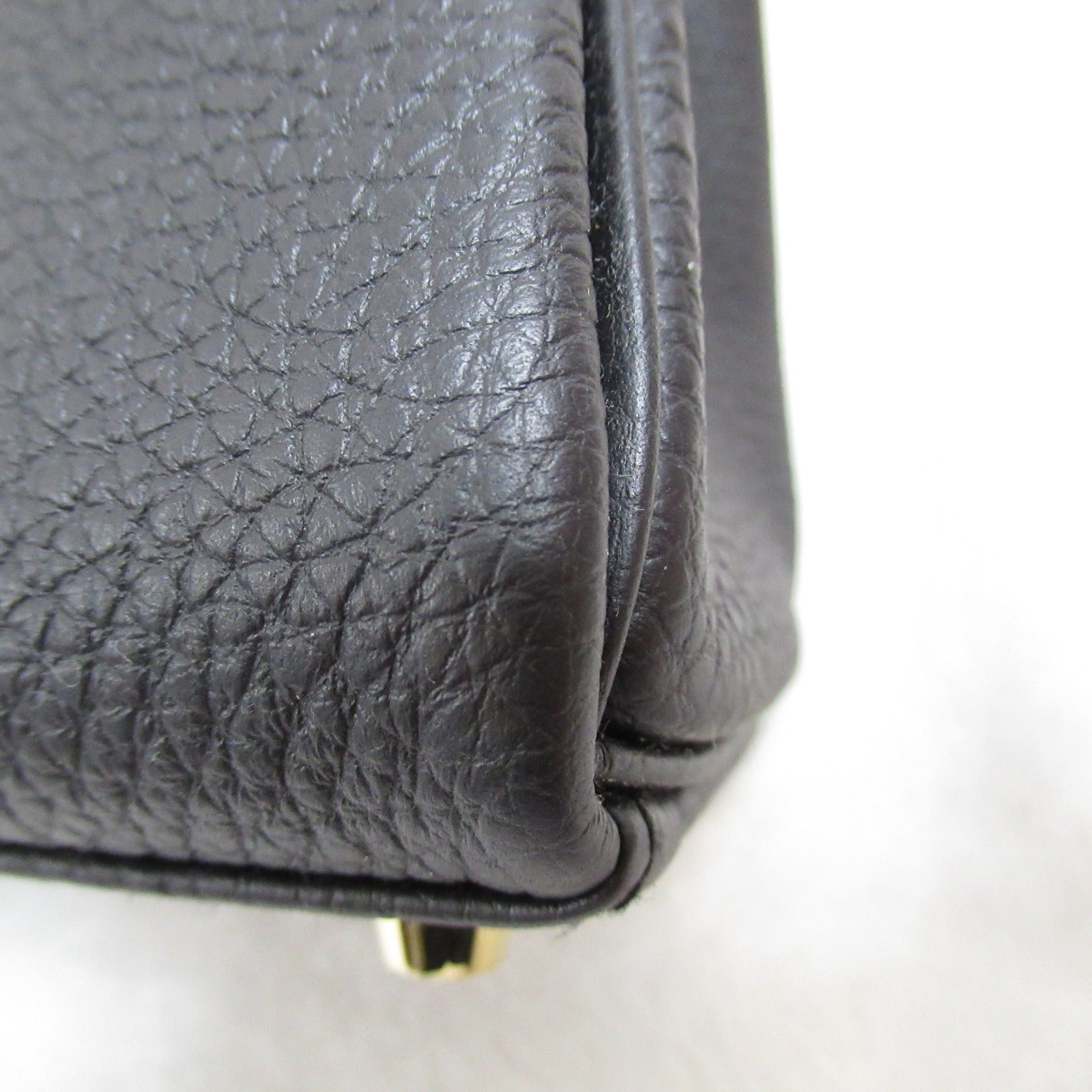 Hermes Kelly 25 Black Handbag In-Shift Handbag Handbag Leather Togo  Black Box