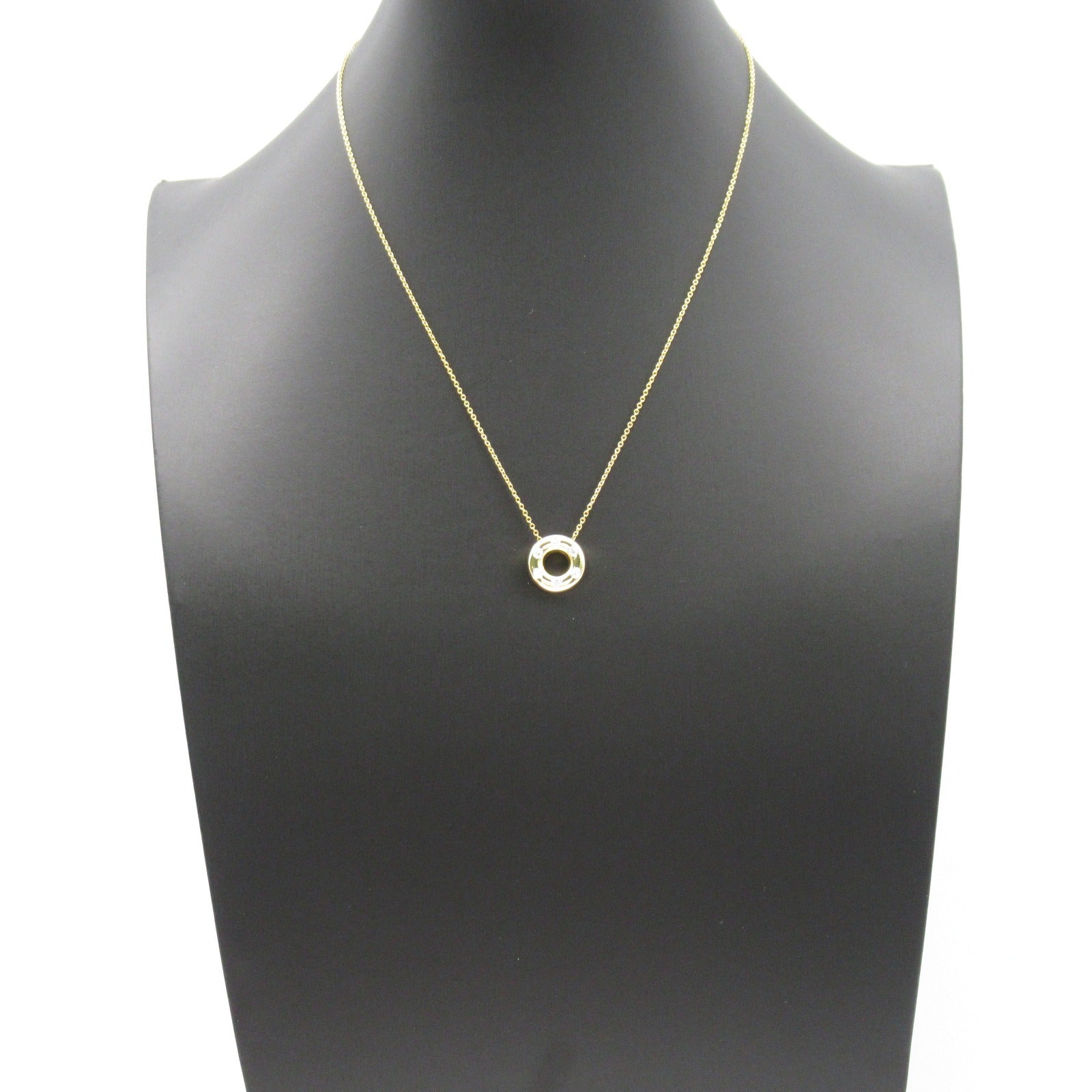 Tiffany TIFFANY&CO Dots Circle Necklace Collar Jewelry Pt950 Platinum K18 (Yellow G) Diamond  Clearance