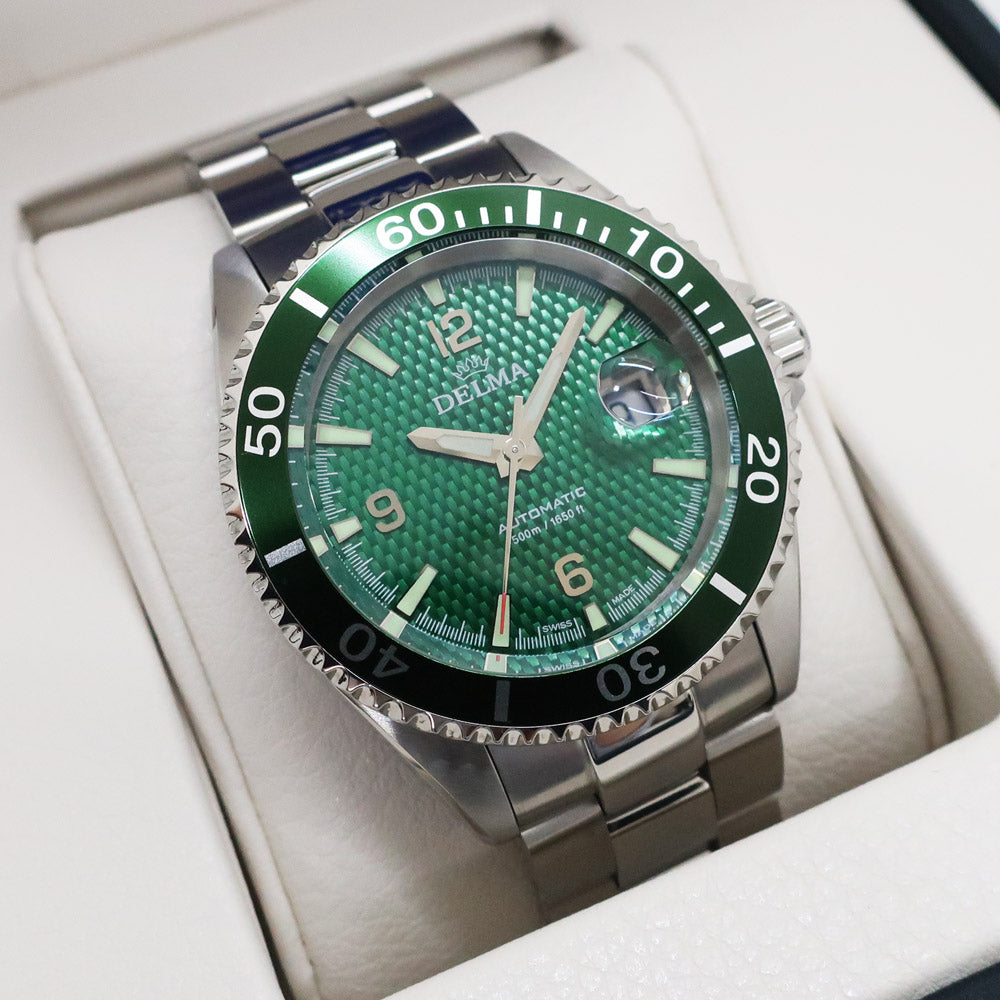 Delma San Diego 41701.560.6.144 Green Stainless Steel Automatic Volume