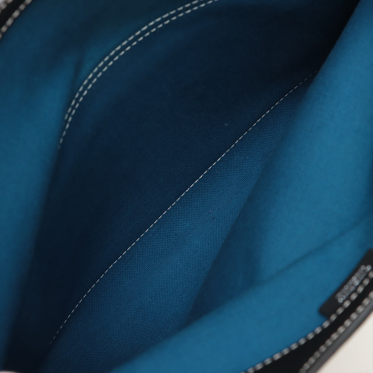 Burberry 徽標帆布 x 皮革 2WAY 手提包藍色 x 黑色 barbary