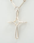 Tiffany's Open Cross Necklace 925 23.1g Silver