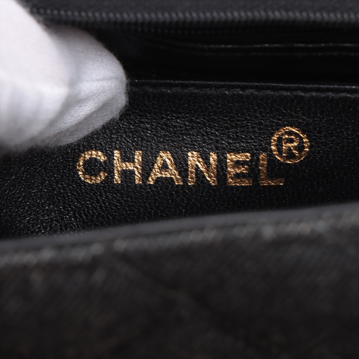 Chanel Mini Matrace 17 Denim Single Flap Single Chain Bag Black G  5th A35200